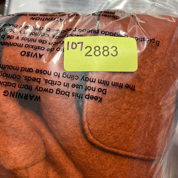 Vintage Casual Corner Boiled Wool Jacket Womens 10 Orange Preppy Academia - Picture 11 of 11